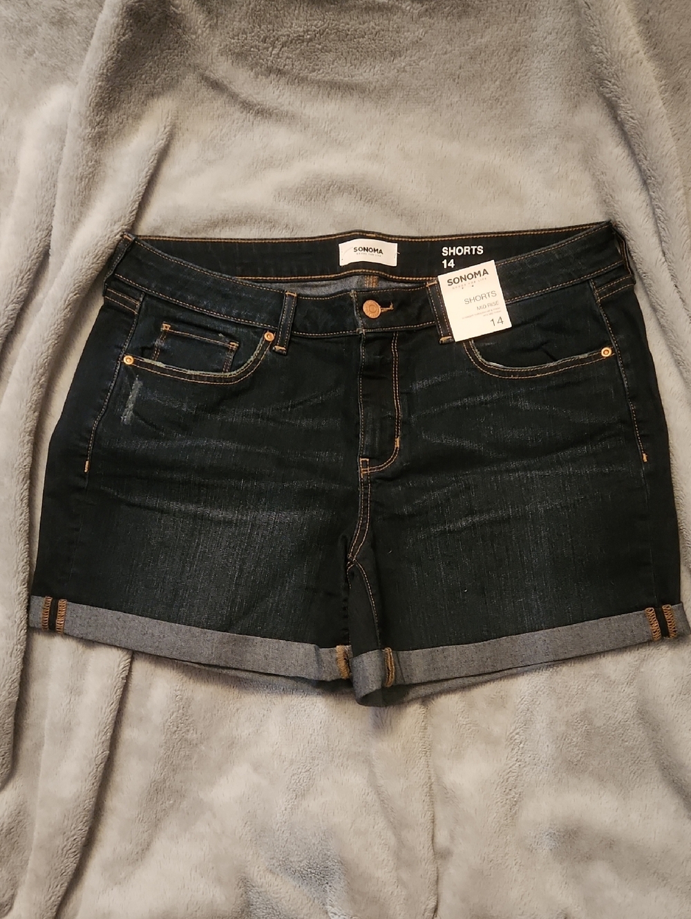 Sonoma Indigo Denim Rolled-Hem Women's Shorts